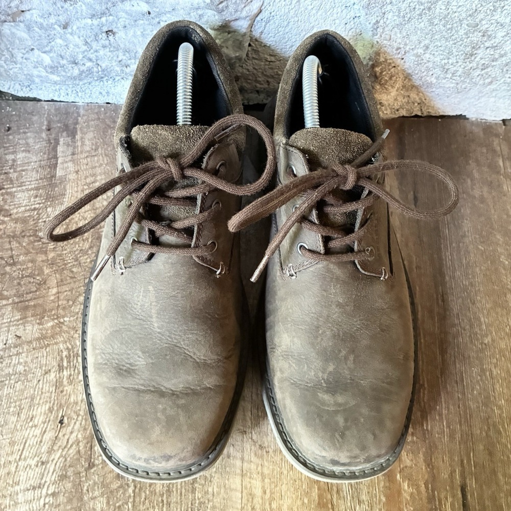 Merrell World Vue Lace Up Comfort Oxford Brown Leather Casual Shoes Mens 10 - Picture 2 of 9